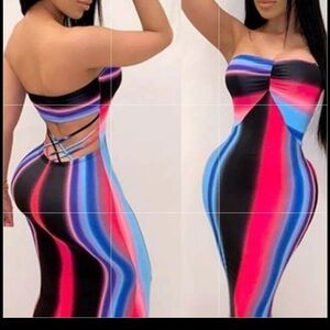 NEW BACKLESS DRESS PLUS SIZE 1XL